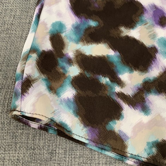 Liz Claiborne Multicolor Sleeveless blouse Medium Lightweight 100% Polyester - Picture 6 of 13